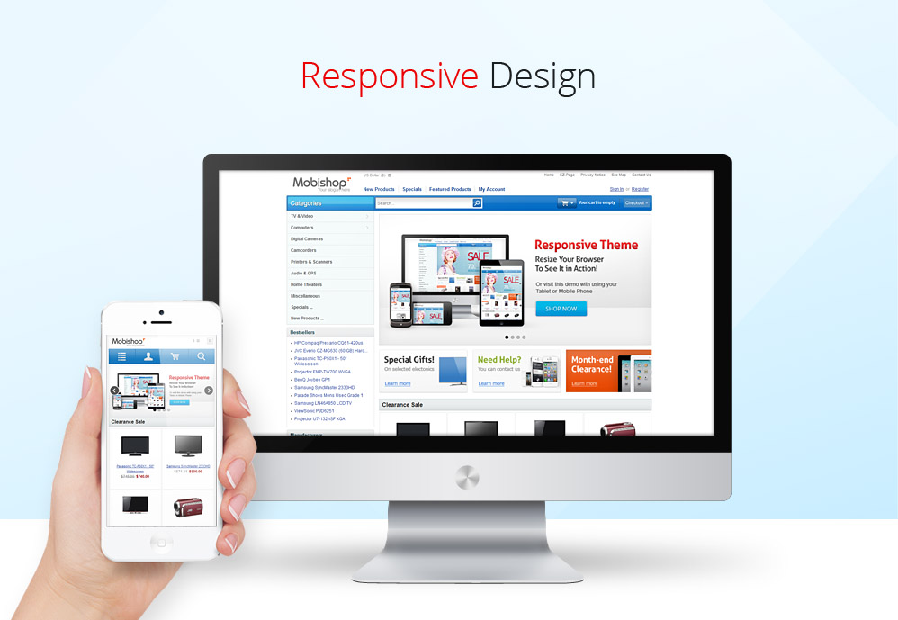 Responsive Zen Cart Template