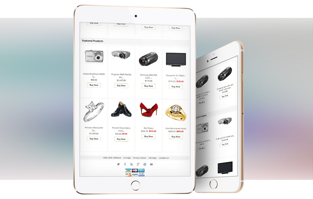 Responsive Product Listing Design