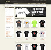 Apparel shopping cart template
