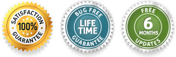 100% Satisfaction Guarantee. Free Bug Fixes. Free Six Months Updates 100% Satisfaction Guarantee. Free Bug Fixes. Free Six Months Updates