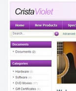 Crista Violet ZenCart template
