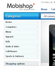 Mobile CS-Cart template