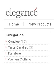 Elegance Zen Cart template